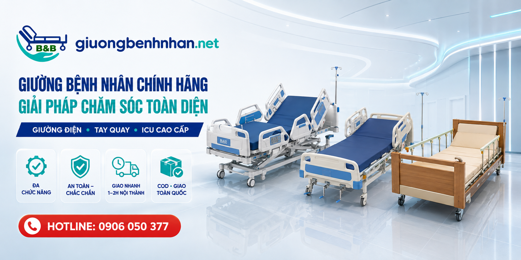 Giường Bệnh Nhân- Giường Y Tế Nhập Khẩu Chính Hãng Nhật Bản