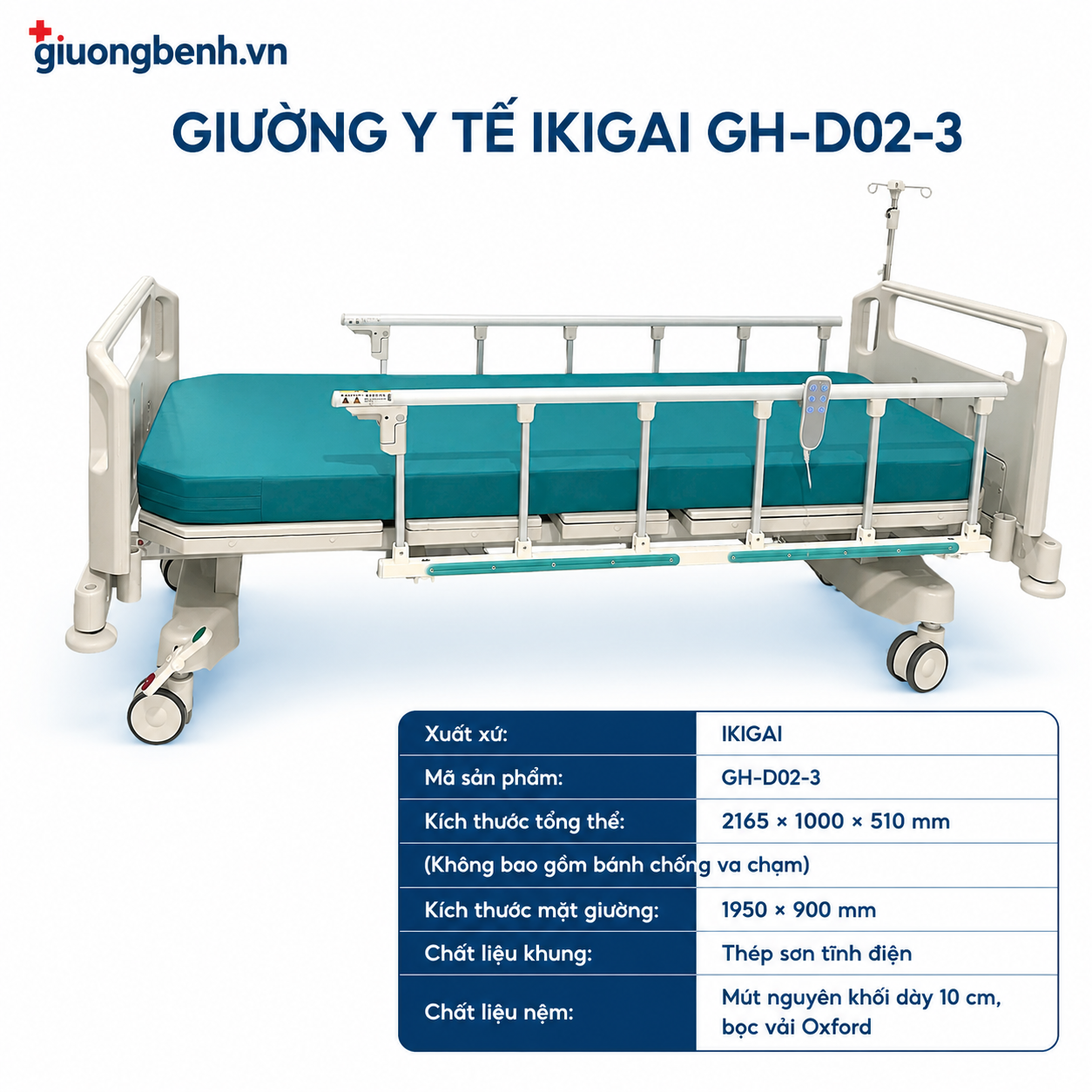 Giường ICU cao cấp Ikigai GH-D02-3